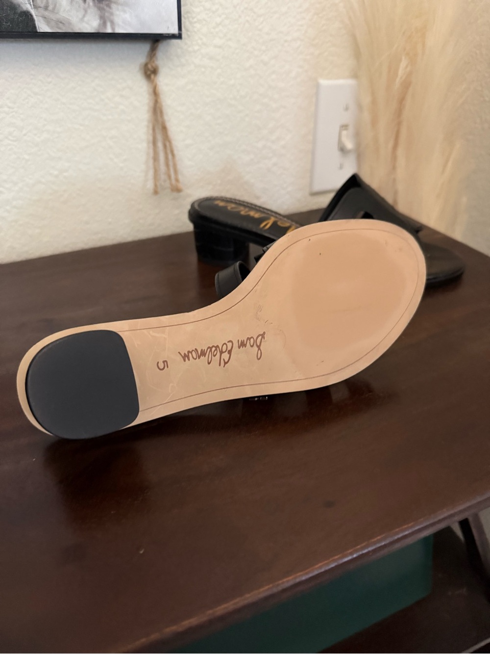 Sam Edelman Black Cutout Slide Mules - Picture 3 of 4